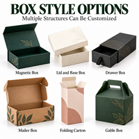 Boîte d'emballage pour diffuseur de parfum, design luxueux, fermeture magnétique personnalisée, boîte cadeau noire et blanche pour ensembles de diffuseurs parfumés