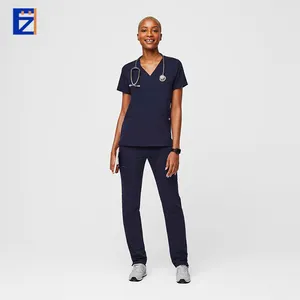 Kadın hemşirelik rahat Medica doktor kısa kollu Oem hizmeti yüksek kalite artı hemşire seksi moda scuniforms üniforma setleri