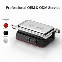 Machine à sandwich 3-en-1 haute puissance 1500W, gaufrier multifonctionnel avec plaques antiadhésives amovibles