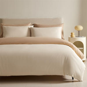 Set di Biancheria da Letto in Puro Cotone Tinta Unita 4 Pezzi |   Set Copripiumino Morbido e Delicato sulla Pelle |   Set di Lenzuola per Letto Matrimoniale/King Size - Product Image 6