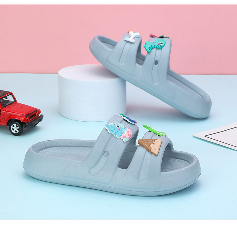 2023 Summer Children's Slippers Cartoon EVA Slides Shoes Boys Girls Flip Flops Toddler Sandals
