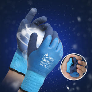 قفازات عمل صناعية شتوية من XINGYU، مصنوعة من البوليستر المرن <span class=keywords><strong>360</strong></span> درجة مع طلاء لاتكس، دافئة ومقاومة للماء ومضادة للانزلاق - Product Image 4