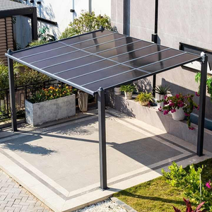 Customized Aluminium Garden Outdoor <b>Electric</b> Pavilion Louvered Pergola Cover Pergola <b>Waterproof</b> Aluminium Outdoor Motorized - Product Image 4
