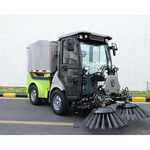 Maxizm S2010E Электрический подметально-уборочную дорожную машину 2000 мм ширина 1000L уличный дорожный для уборки пыли оборудование