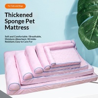 Lit pour animaux de compagnie en forme de L, amovible, lavable, respirant, chaud, en daim, toutes saisons, avec rembourrage en éponge pour grands chiens