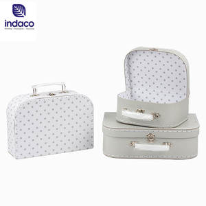 Creative Design Custom Size Rigid Paper <b>Cardboard</b> Baby Clothes Packaging Suitcase Handle Gift <b>Box</b> - Product Image 5