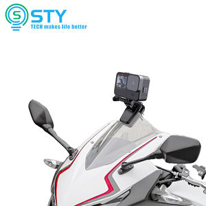 Pince de pare-brise en alliage d'aluminium à dégagement rapide pour gopro <span class=keywords><strong>hero</strong></span> 13 12 11 10 9 <span class=keywords><strong>8</strong></span> 7 Go Pro Clip support de caméra de moto - Product Image 1