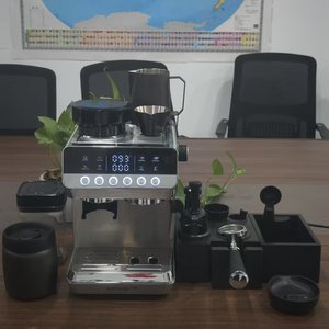 Machine à café portable, machine à expresso semi-automatique avec moulin, en acier inoxydable, moins de 100 $ Pro pour hôtel et camping-car - Product Image 6