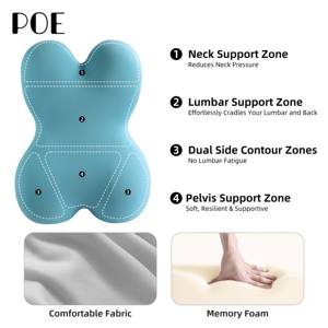 เบาะรองหลังแบบลิ่มเมมโมรี่โฟมขนาดใหญ่เพื่อสุขภาพ รองรับการนอนแบบกึ่งนอนคว่ำ พร้อมปลอกหุ้มถอดซักได้ - Product Image 4