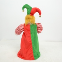 Poupée Clown de Noël Électrique Animée, Jouet Musical en Plastique à Piles, Décoration Intérieure Classique de Noël