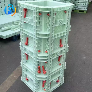 Moules en plastique réutilisables de haute qualité personnalisés, coffrage en béton, panneau de coffrage, colonnes carrées, poutres rectangulaires - Product Image 2