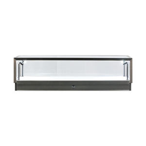 Truy cập hàng đầu hiển thị trang sức dẫn ánh sáng hiển thị trường hợp kính trưng bày với đường sắt - Product Image 2