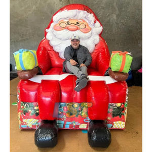 1-3 personnes grand père noël gonflable canapé chaise pour noël pour père noël traîneau parfait <span class=keywords><strong>roi</strong></span> trône pour <span class=keywords><strong>location</strong></span> de fête - Product Image 3