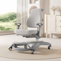 Chaise d'étude ergonomique 5D réglable en plastique écologique pour enfants avec base à quatre étoiles anti-basculement et conception durable