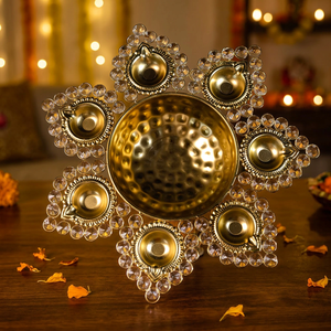 Beautiful Lotus Urli Ideal for <b>Floating</b> Flowers and <b>Lamps</b> Traditional Lotus Urli Enhance Your Home with Timeless Grace - Product Image 4