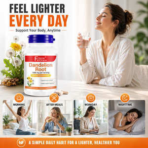 Complément de racine de pissenlit personnalisé de 1500 mg par portion, favorise la fonction hépatique et la digestion, capsules de racine de pissenlit saines - Product Image 3