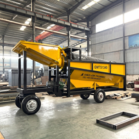 Taux de récupération élevé équipement d'extraction d'or écran Trommel or usine de lavage d'or Mobile