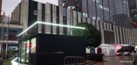 Caffetteria Ristorante Bar Chiosco Prefabbricato in Acciaio a Due Piani, Container Pop-up