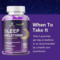 Bonbons Gélifiés Fruités à la Mélatonine pour un Sommeil Réparateur, Favorisant l'Immunité et l'Éclat de la Peau – Gélifiés pour un Sommeil Rapide et Réparateur