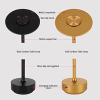 Lampes de chambre à coucher modernes dorées RVB à couleur changeante pour décoration de table de chevet lampes de table de bureau LED intelligentes avec télécommande