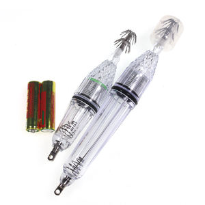 Lampe <span class=keywords><strong>de</strong></span> pêche à la lumière <span class=keywords><strong>LED</strong></span> pour calamars, 12 cm, 17 cm, piles AA, pêche en eau profonde, calamars, poulpes, seiches, crochet parapluie, attirant la lumière <span class=keywords><strong>de</strong></span> pêche - Product Image 1