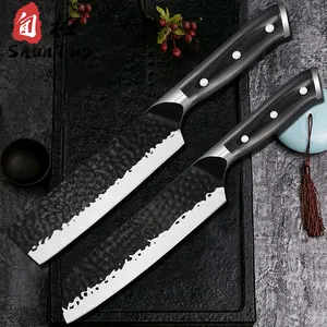 kitchen utensil and japanische chef schafscher messer chicken chopping bone santoku knife set with cover