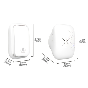 Waterproof Touch Push Button RF433 Operated Doorbell <b>Wireless</b> Ring Doorbell - Product Image 2