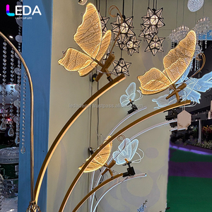LEDA, nuevo estilo, decoración de boda, metal eléctrico, mariposa, Farola, soporte de arco, soporte de luz para fiesta de boda, decoración - Product Image 2