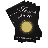 Cartes à Gratter Personnalisées pour Programme de Fidélité, Tickets Cadeaux, Lot de Jeu, Cartes à Gratter et Gagner