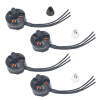 4 motores sin escobillas 2204 2300KV de metal CCW CW para mini cuadricóptero DIY 210 250 270 Robotcat Racing Drone China