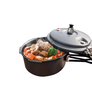 NB FAVOUR <span class=keywords><strong>Olla</strong></span> <span class=keywords><strong>a</strong></span> presión de aleación de aluminio de fondo plano para exteriores <span class=keywords><strong>Olla</strong></span> duradera para acampar y hacer senderismo - Product Image 3