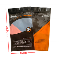 Sacs en Mylar noirs jetables avec logo personnalisé, fermeture à 3 côtés, étanches aux odeurs, avec fermeture éclair et fenêtre pour l'emballage de cadeaux, d'aliments et de collations