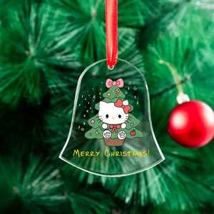 Pendentif cloche en cristal transparent DT Wholesale - Ornement de Noë<span class=keywords><strong>l</strong></span> en verre vierge pour gravure UV, gravure laser, décoration <span class=keywords><strong>à</strong></span> suspendre pour sapin de Noë<span class=keywords><strong>l</strong></span> - Product Image 5