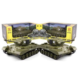 Ensemble de 2 chars de combat RC Heng Long Tank 3841-10 2.4G à l'échelle 1/30, SHERMAN EASY EIGHT VS <span class=keywords><strong>M26</strong></span> <span class=keywords><strong>PERSHING</strong></span> - Product Image 6