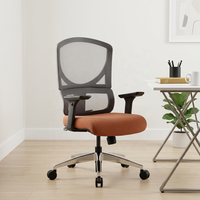 Chaise de bureau ergonomique en maille avec appui-tête 3D, dossier haut, siège en mousse moulée confortable, vérin à gaz classe 4, pivotante, pour bureau à domicile, certifiée BIFMA