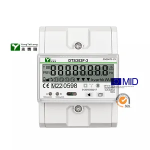 YTL DTS353F 3*230/400V DIN rail ThreePhase 4 wire MID B+D Certificated 3 phase energy meter