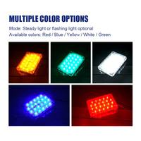 Haute luminosité LED lumière latérale de secours étanche 12V/24V balise clignotant voyant d'avertissement nouveau produit d'alerte de trafic d'ambulance