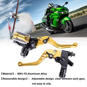 MRELC Universal Motorcycle 7/8" 22mm Handlebar <b>Brake</b> Master <b>Cylinder</b> Clutch Lever CNC Left & Right Set Compatible - Product Image 5