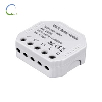 Module de relais intelligent WiFi Tuya à contact sec 1 voie 2 directions pour domotique, compatible avec Alexa Echo