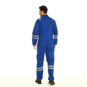 Vêtements de sécurité Combinaison de travail de soudage de vol Fr Résistance au <span class=keywords><strong>feu</strong></span> Frc Haute visibilité Combinaison ignifuge - Product Image 2