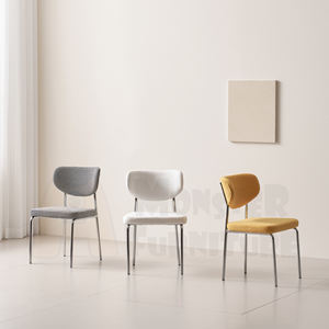 Day <b>Chair</b> Stackable <b>Restaurant</b> <b>Chair</b> Commercial Dining <b>Chair</b> Soft Boucle Compact Comfort <b>Chair</b> Tool Free Assembly for Cafe - Product Image 2