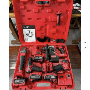 Red Brushless 4-in-1 Power Tool Set Cordless Heavy Duty Hammer Drill Hard Case MWK-4P-001 Brushless Impact Drill Provides Powerf - Product Image 6