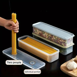 Noodle Box Noodle Storage Box Long Hanging Noodle Preservation Box <b>Large</b> Pasta Rectangular <b>Large</b> Capacity Food - Product Image 3