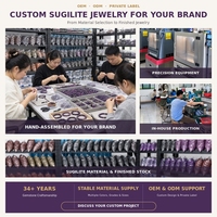 Bracelets spirituels en gros pour femmes, luxe, perles de sugilite naturelle de 6 mm, bracelet en perles d'eau douce pour un cadeau élégant