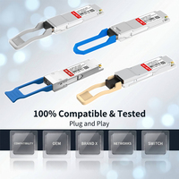 저지연 QSFP+ 40G 1310nm CWDM4 10km DOM 듀플렉스 LC/UPC DFB 10km 싱글 모드 광섬유 트랜시버