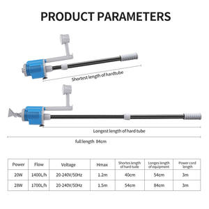 Sifón de vacío para acuario de EB-026, limpiador de grava, accesorio de herramienta para tanque de peces, cambiador de <span class=keywords><strong>agua</strong></span> rápido 3 en 1 - Product Image 4