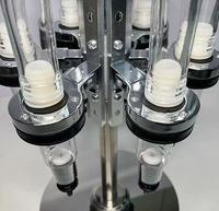 Support rotatif pour distributeur de parfum à 6 flacons avec tête de pompe pour distributeur de tubes à essai