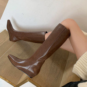 Giày cao gót đế xuồng thanh lịch cho nữ, giày cao đến đầu gối 2025 cỡ 33-40 - Product Image 3