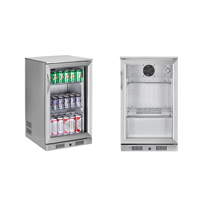 Vente en gros vitrine commerciale en acier inoxydable affichage bière réfrigérateur 118L porte en verre boissons réfrigérateur red bull - Product Image 1