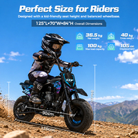 Moto tout-terrain miniature pour enfants 105cc 4 temps, vitesse maximale 40 km/h, moto de course en plein air pour enfants, vente chaude